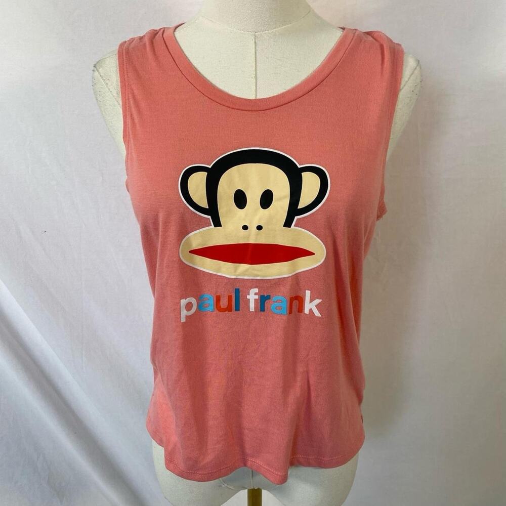 Paul Frank Julius light pink tank top size xs y2k preppy comfy 2000s